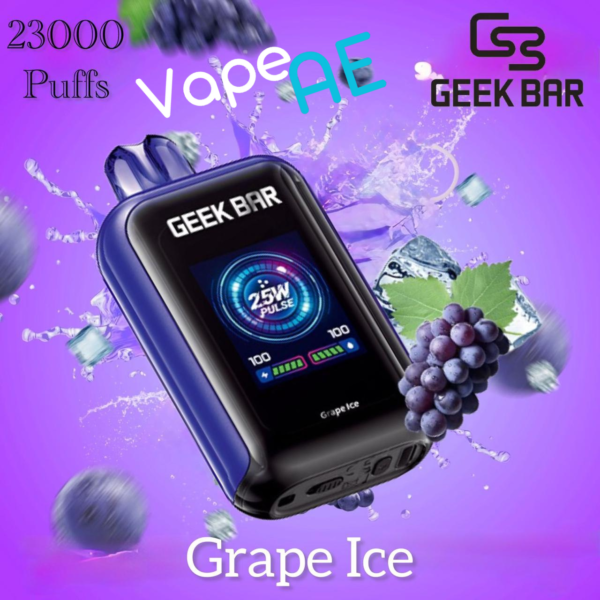 Geek bar 23000 Puffs Grape ice