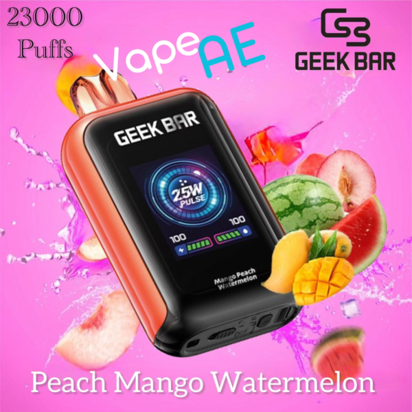 Geek bar 23000 Puffs Peach Mango Watermelon