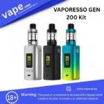 VAPORESSO GEN 200 Kit with 40% lighter
